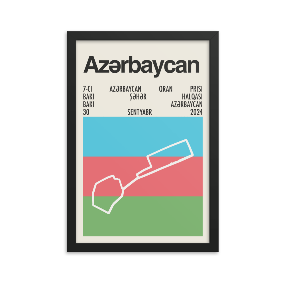 2024 Azerbaijan Grand Prix Print