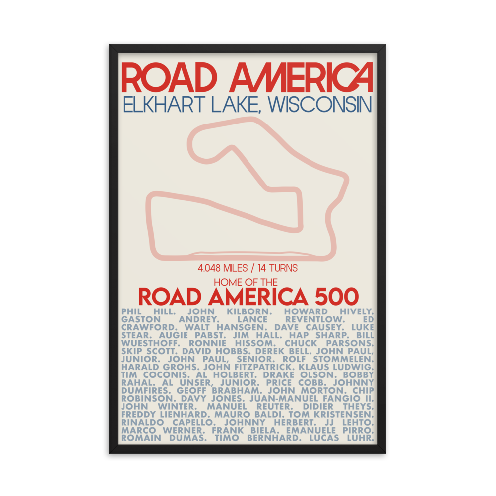 Road America 500 - Great American Races Print