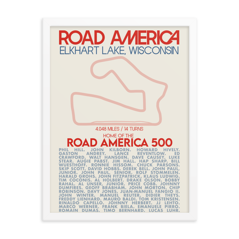 Road America 500 - Great American Races Print