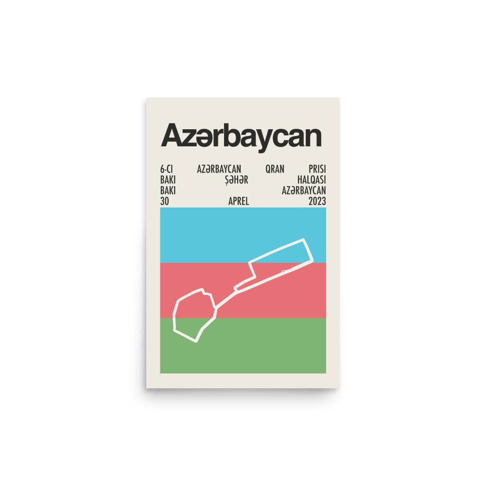 2023 Azerbaijan Grand Prix Print