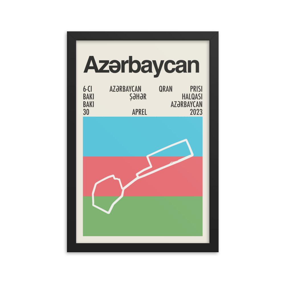 2023 Azerbaijan Grand Prix Print