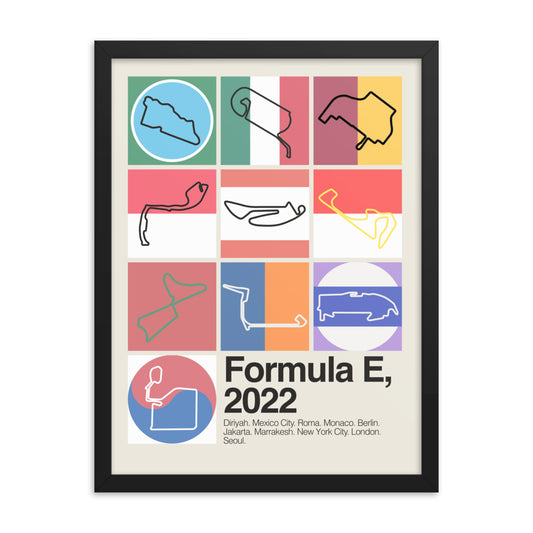 2022 Formula E Season Print