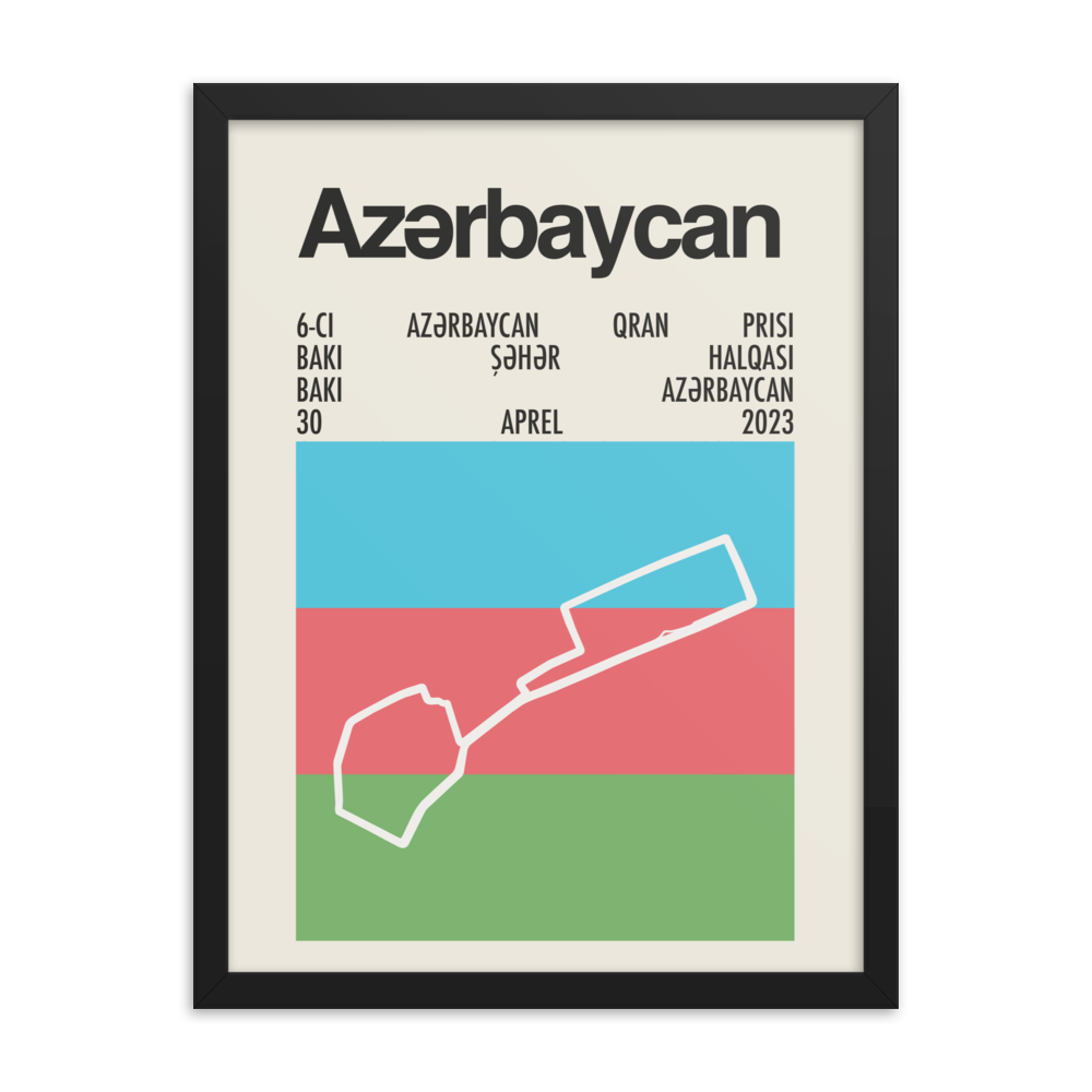 2023 Azerbaijan Grand Prix Print