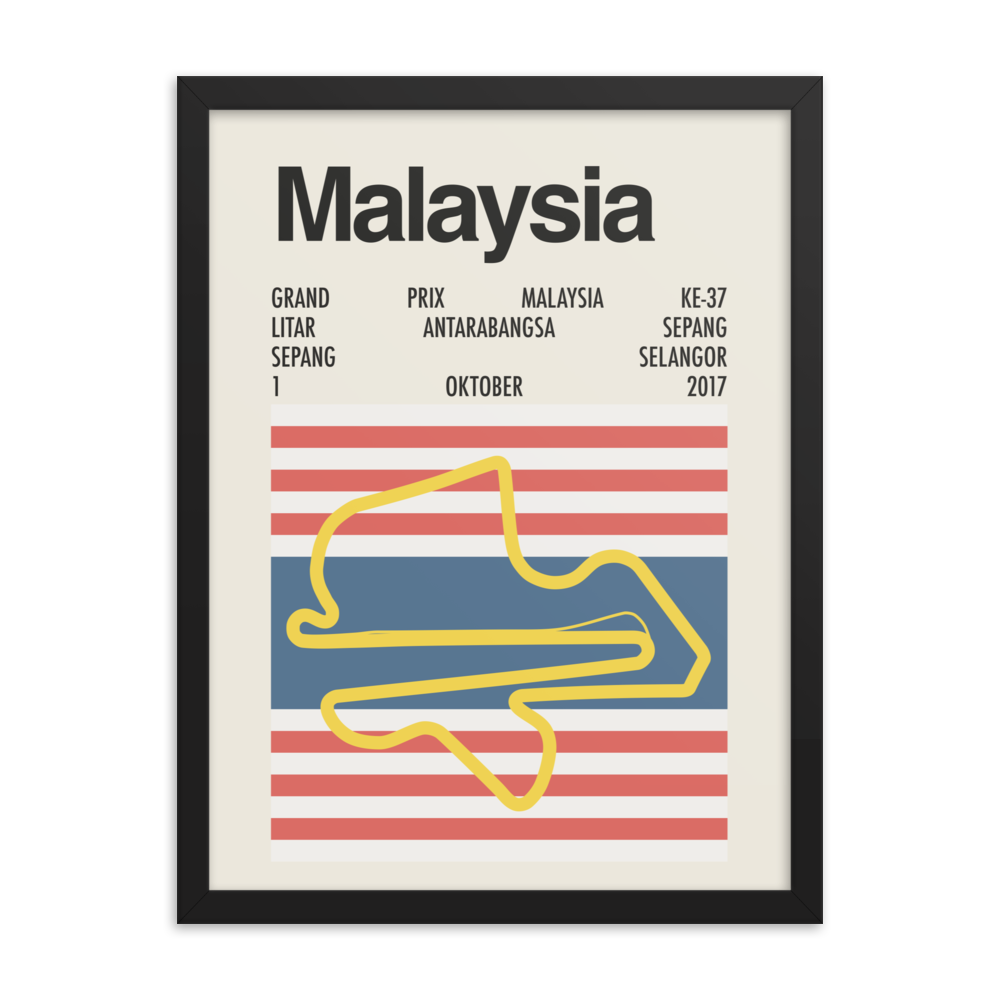 2017 Malaysian Grand Prix Print