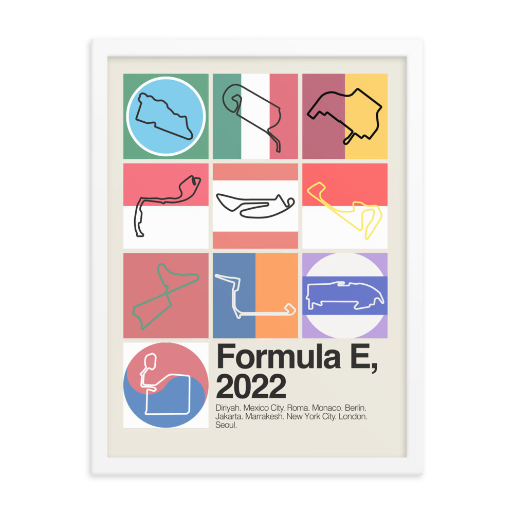 2022 Formula E Season Print